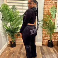 Velour Tracksuit (BLACK ICE)