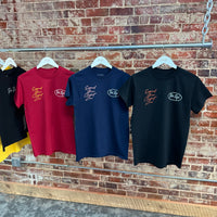 Script Oval Tee (CRIMSON/GOLD/WHITE)