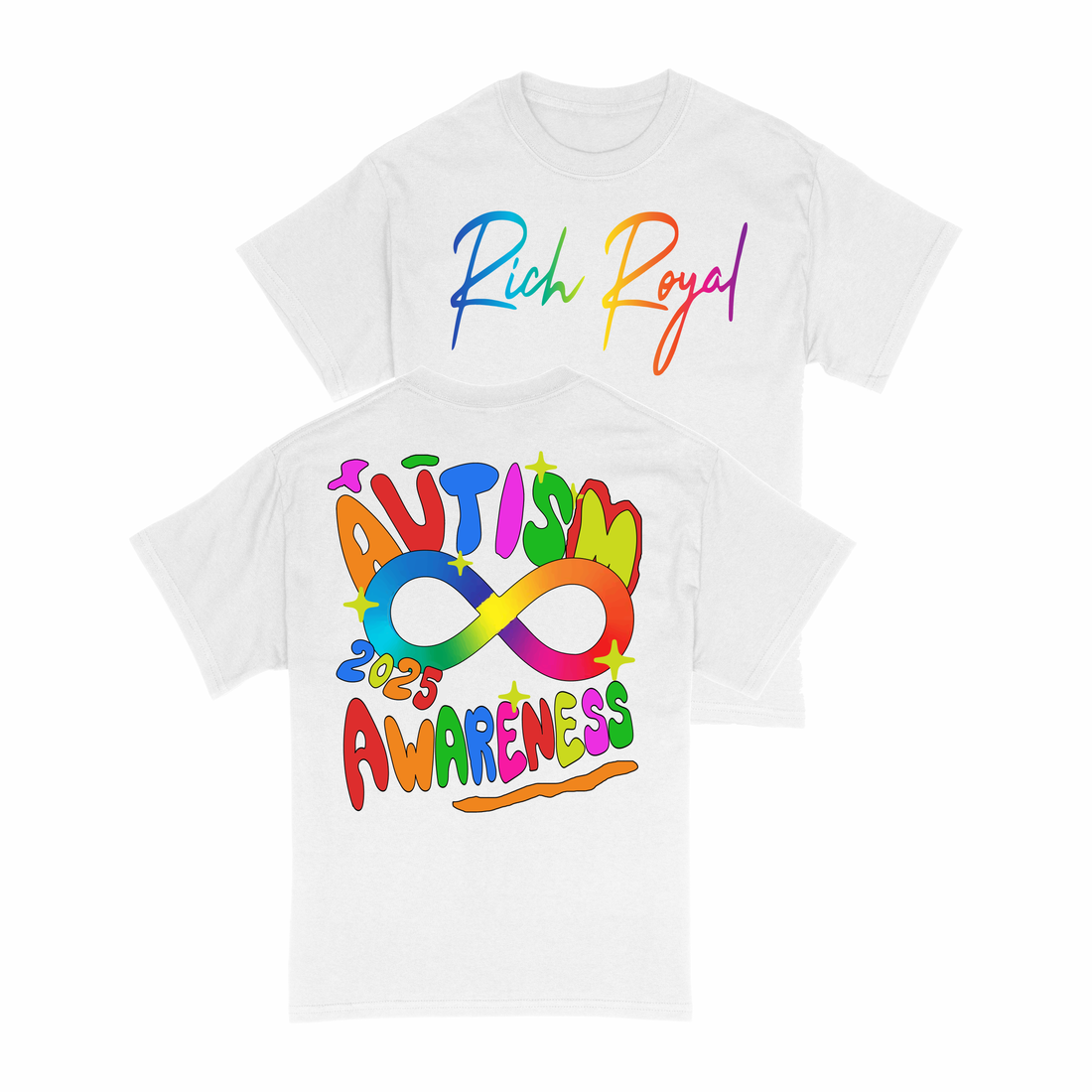 Autism 'Infinity Loop' Tee (WHITE)