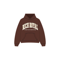Varsity Slogan Hoodie (CHOCOLATE/CREAM)