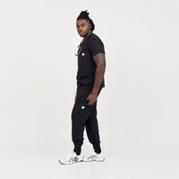 UNISEX: Scrub V-Neck + Jogger Set (BLACK)