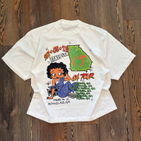 OVERSIZED: Georgia Peach Tee (WHITE)
