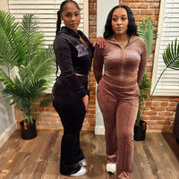 Velour Tracksuit (BLACK ICE)