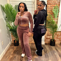 Velour Tracksuit (BLACK ICE)