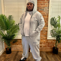 Classic Full-Zip Set (GREY/NAVY)