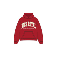 Varsity Slogan Hoodie (WINE/CREAM)