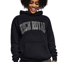 Varsity Rhinestone Hoodie (BLACK)