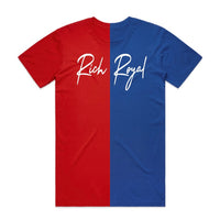Split Tee (RED/ROYAL)