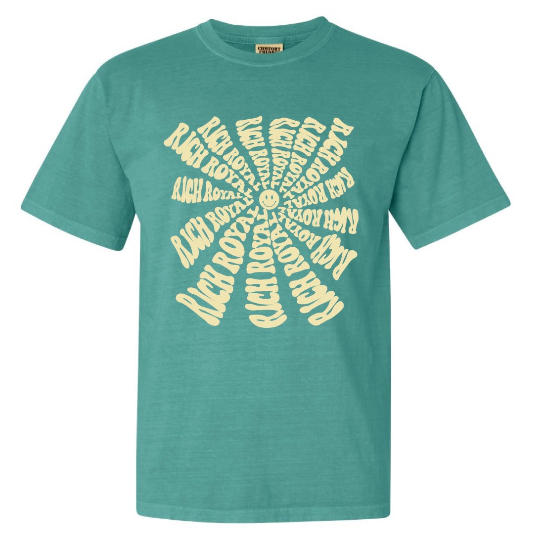 Smiley Spiral Tee (SEAFOAM)