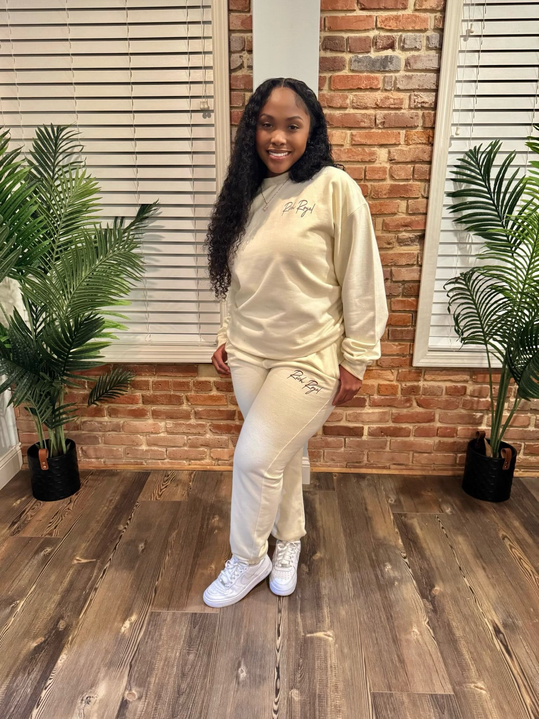 Classic Sweatsuit (CREAM/BROWN)