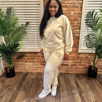 Classic Sweatsuit (CREAM/BROWN)