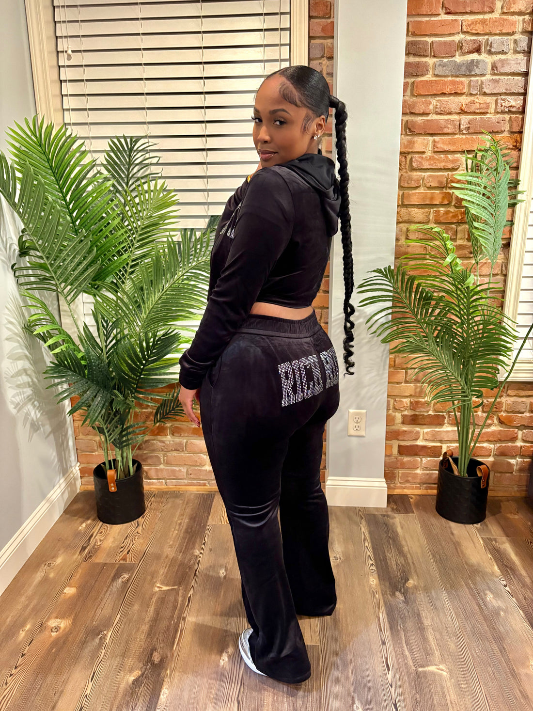 Velour Tracksuit (BLACK ICE)