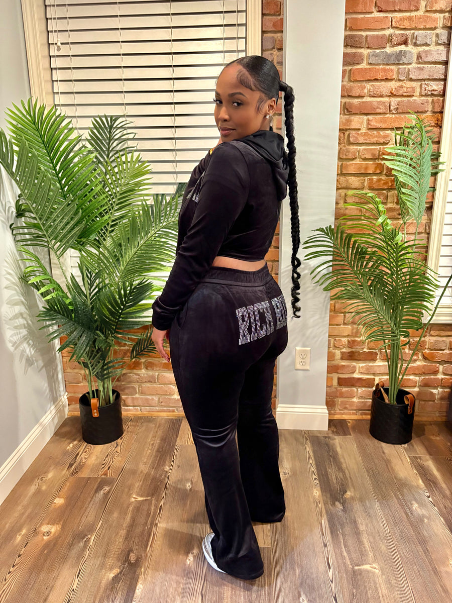 Velour Tracksuit (BLACK ICE)