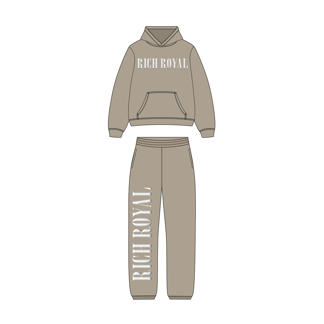 Nirvana V2 Jogger Set (TAUPE)