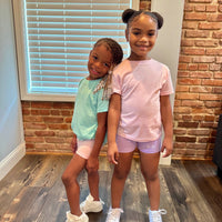 TODDLER: Biker Short Set (CHILL/PINK)