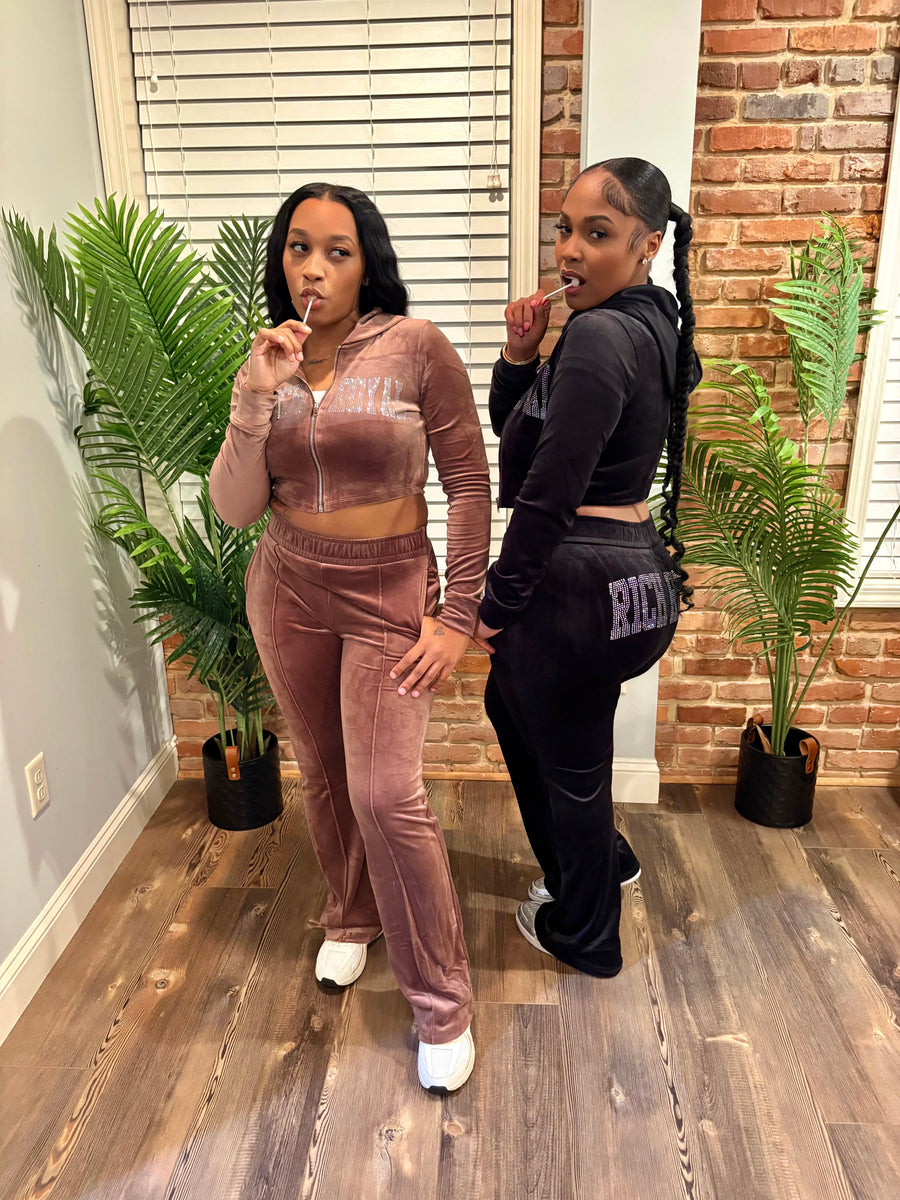 Velour Tracksuit (MOCHA ICE)