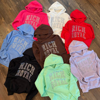 Jumbo Varsity Rhinestone Hoodie (MINT)