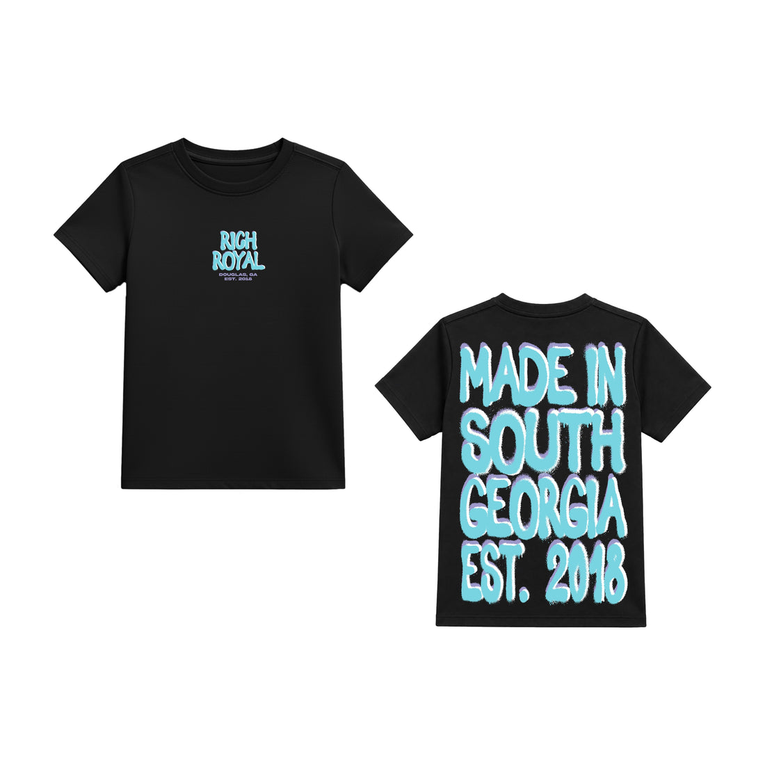 KIDS: Spray Paint Tee (BLACK/LAVENDER/TEAL/WHITE)