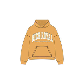 Varsity Slogan Hoodie (WHEAT/CREAM)