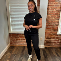 WOMEN: Scrub Jumpsuit (BLACK)