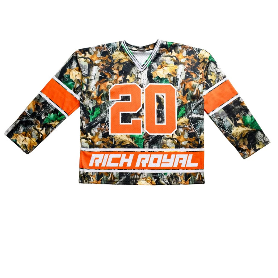 2018 Hockey Jersey (CAMO/ORANGE/WHITE)