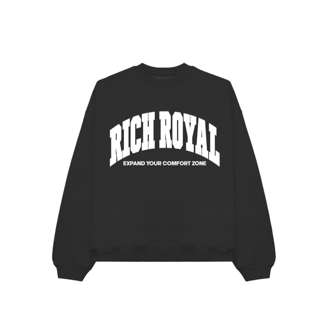 Varsity Slogan Crewneck (BLACK)