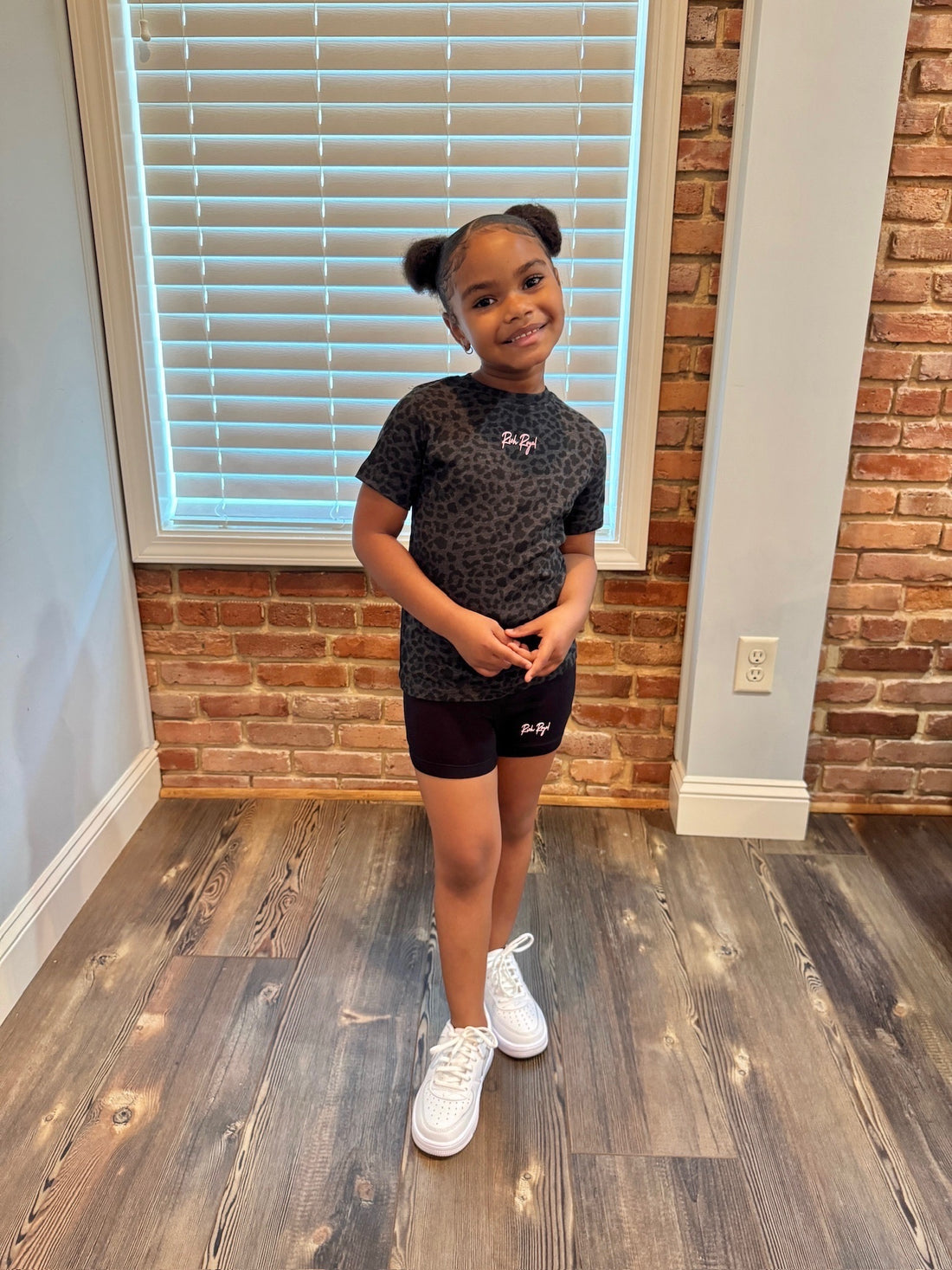 TODDLER: Biker Short Set (LEOPARD/BLACK)
