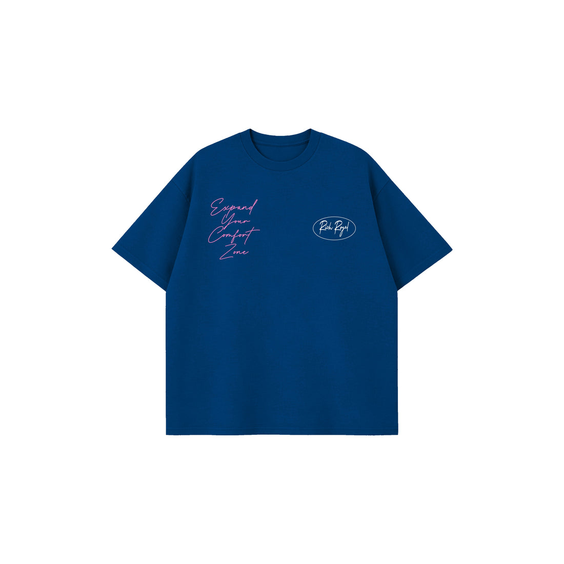 Script Oval Tee (NAVY/PINK/WHITE)