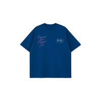 Script Oval Tee (NAVY/PINK/WHITE)