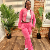 Velour Tracksuit (PINK ICE)
