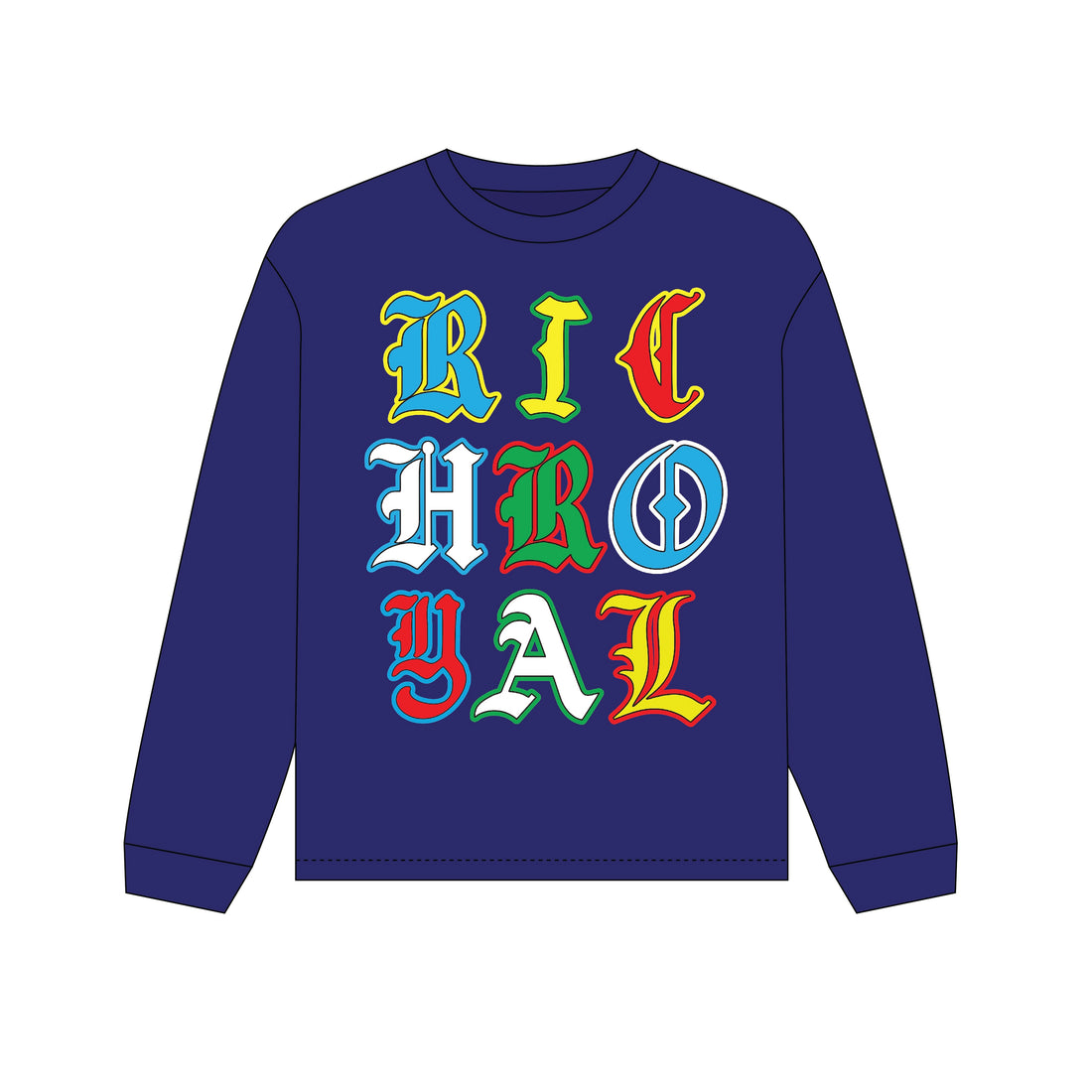 West Coast Long-Sleeve Tee (NAVY)