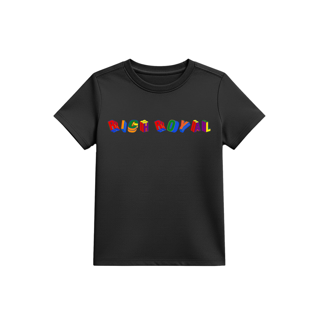 KIDS: Colorful Cube Tee (BLACK)