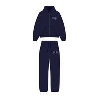 Classic Full-Zip Set (NAVY/WHITE)