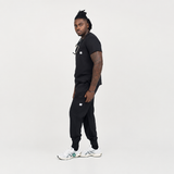 UNISEX: Scrub V-Neck + Jogger Set (BLACK)