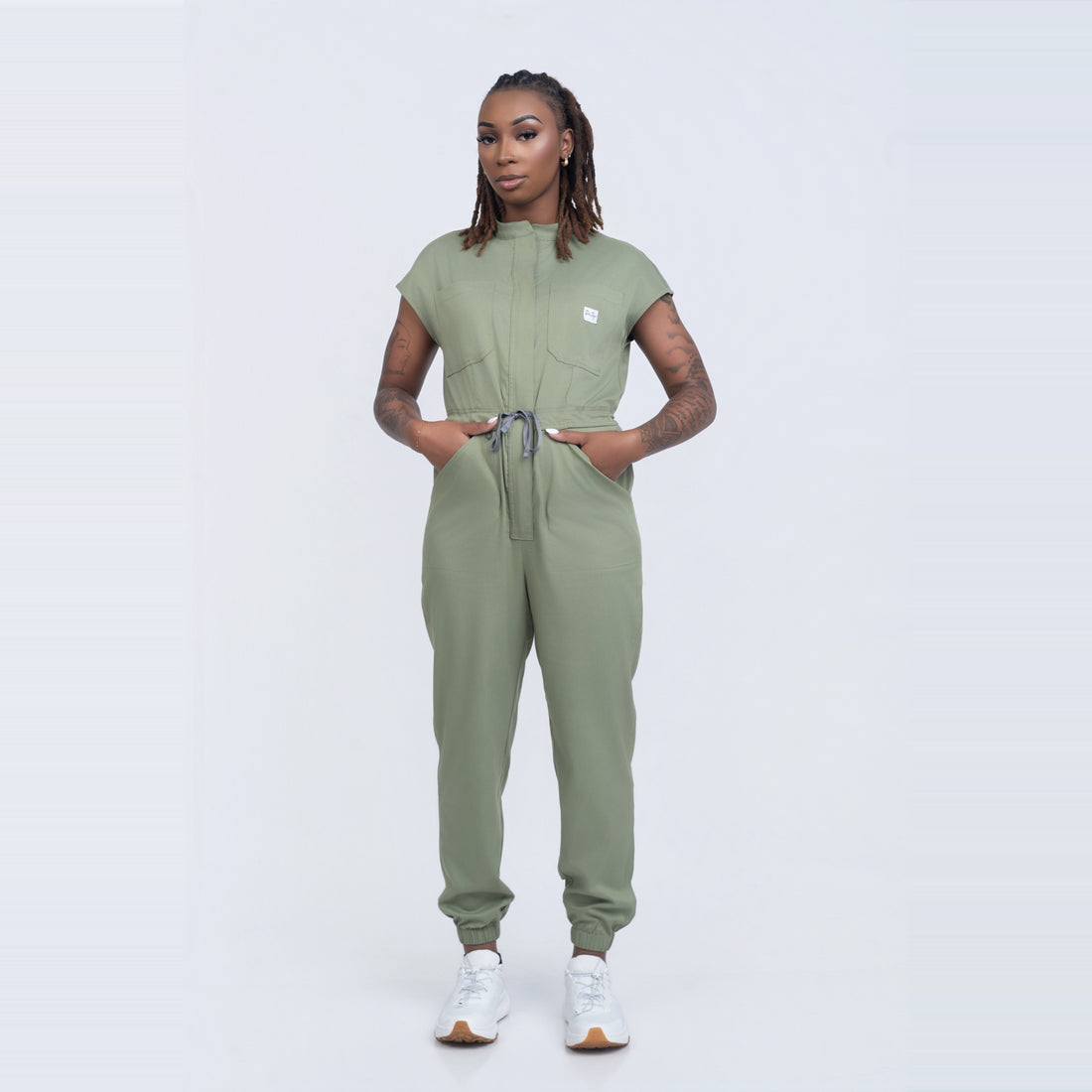 WOMEN: Scrub Jumpsuit (PISTACHIO GREEN)