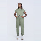 WOMEN: Scrub Jumpsuit (PISTACHIO GREEN)
