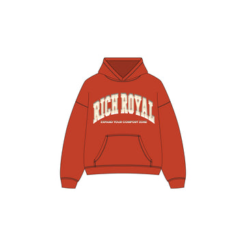 Varsity Slogan Hoodie (GINGER/CREAM)