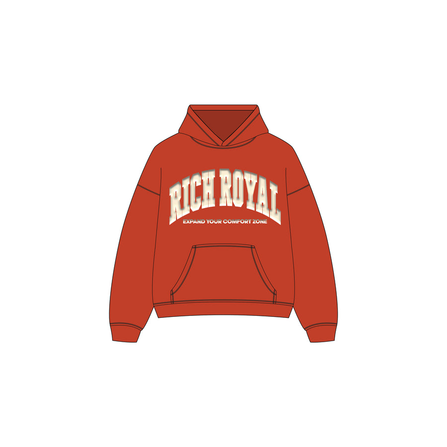Varsity Slogan Hoodie (GINGER/CREAM)