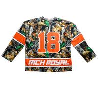 2018 Hockey Jersey (CAMO/ORANGE/WHITE)