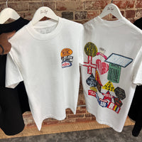 OVERSIZED: Multi-Shapes Tee (WHITE)