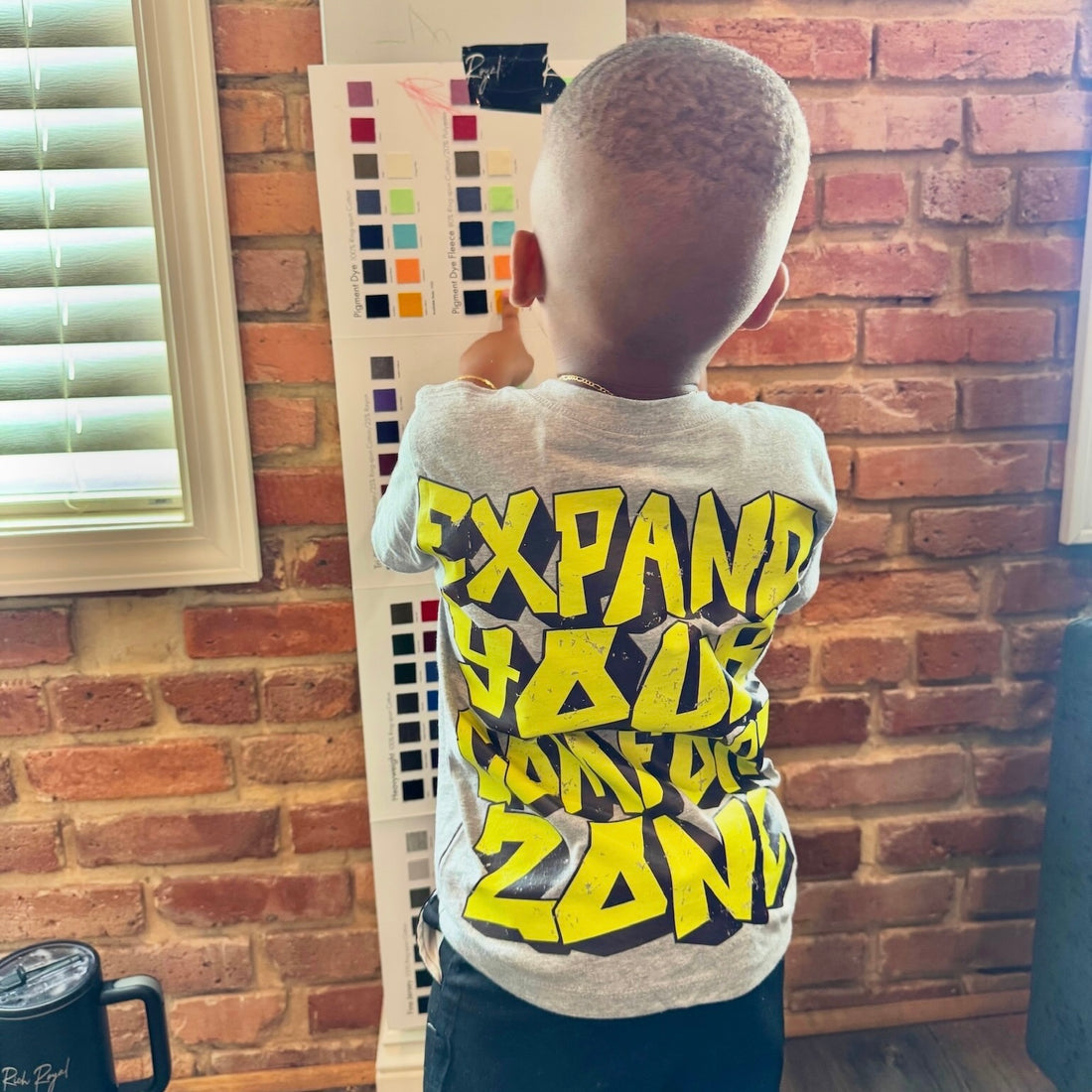 KIDS: Graffiti Tee (HEATHER/NEON/BLACK)