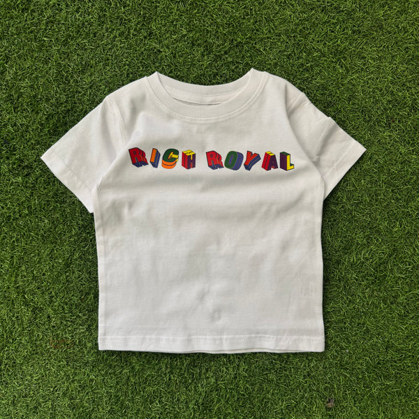 KIDS: Colorful Cube Tee (WHITE)