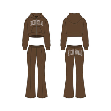 Velour Tracksuit (MOCHA ICE)