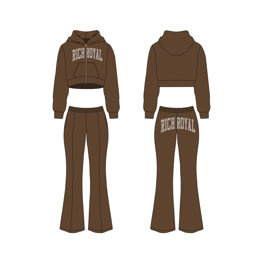 Velour Tracksuit (MOCHA ICE)