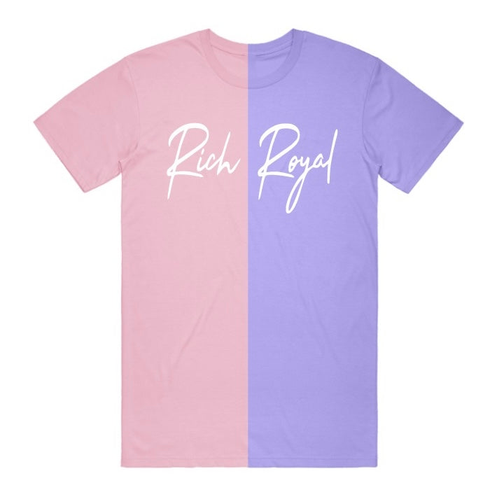 Split Tee (VIOLET/PINK)
