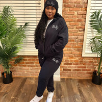 Classic Full-Zip Set (BLACK/WHITE)