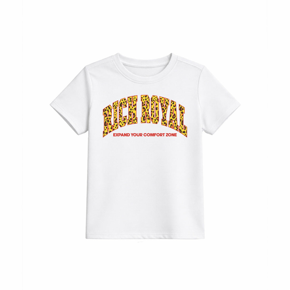 Varsity Slogan Tee (WHITE/LEOPARD)