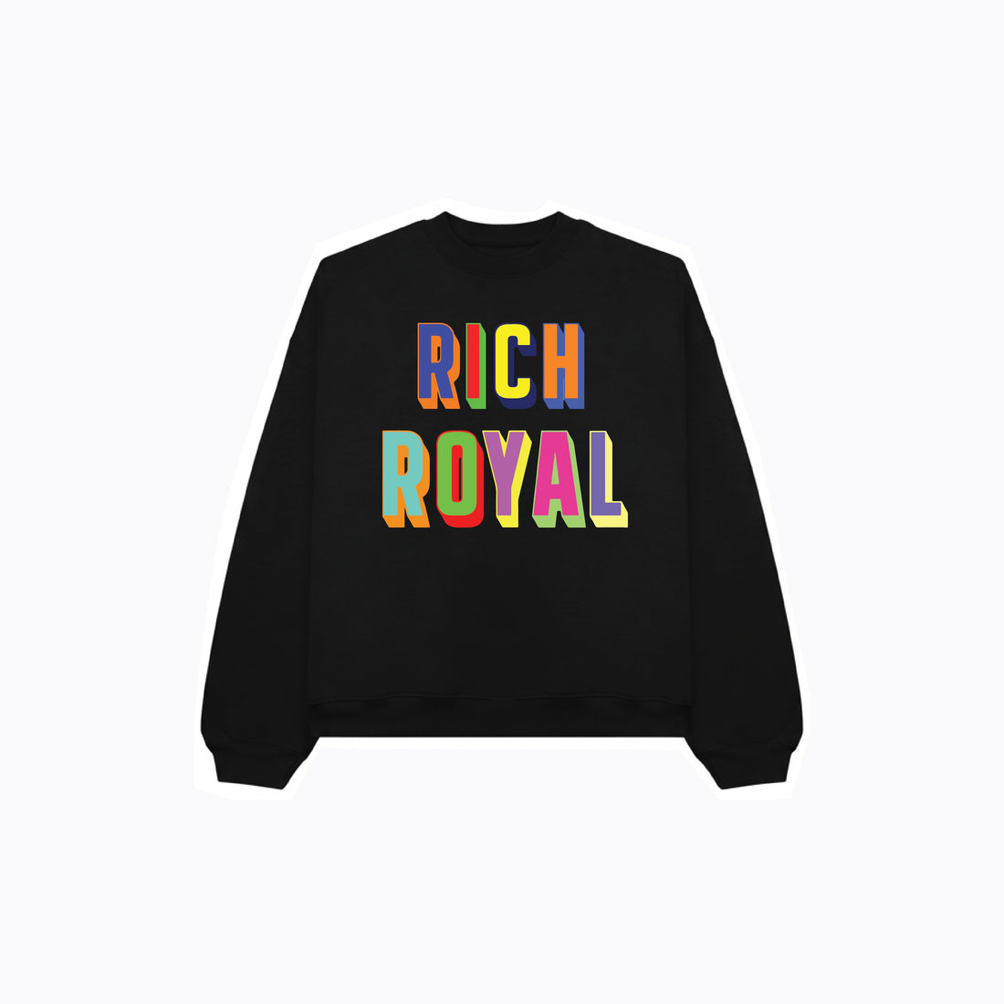 Retro Crewneck (BLACK/MULTICOLOR)