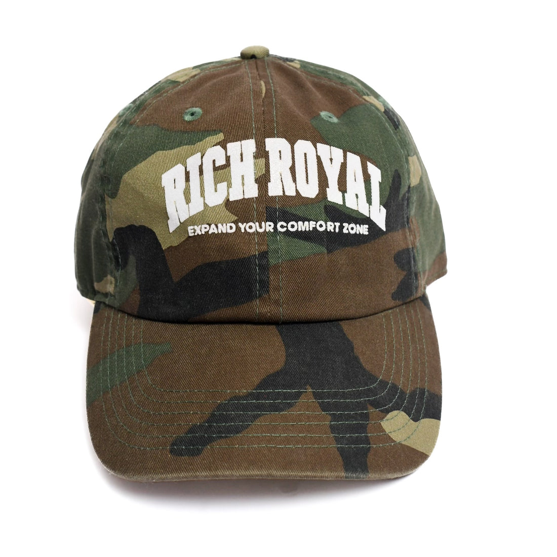Varsity Slogan 'Strapback' Hat (CAMO)