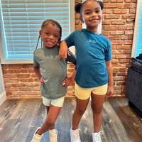 TODDLER: Biker Short Set (GREEN/MINT)